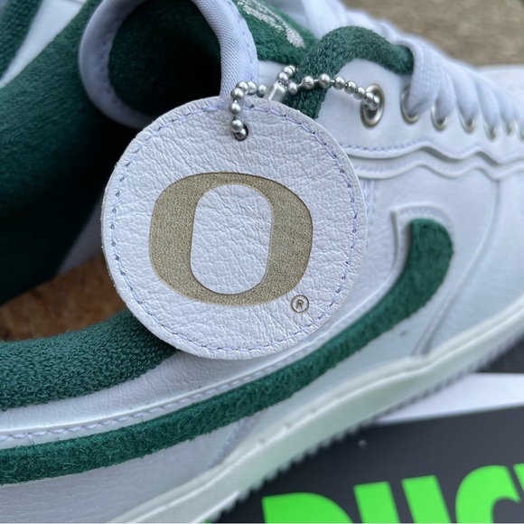 Size 12.5m (14w) Nike Air Force 1 07' Premium University Of Oregon Ducks PE New - Picture 7 of 9